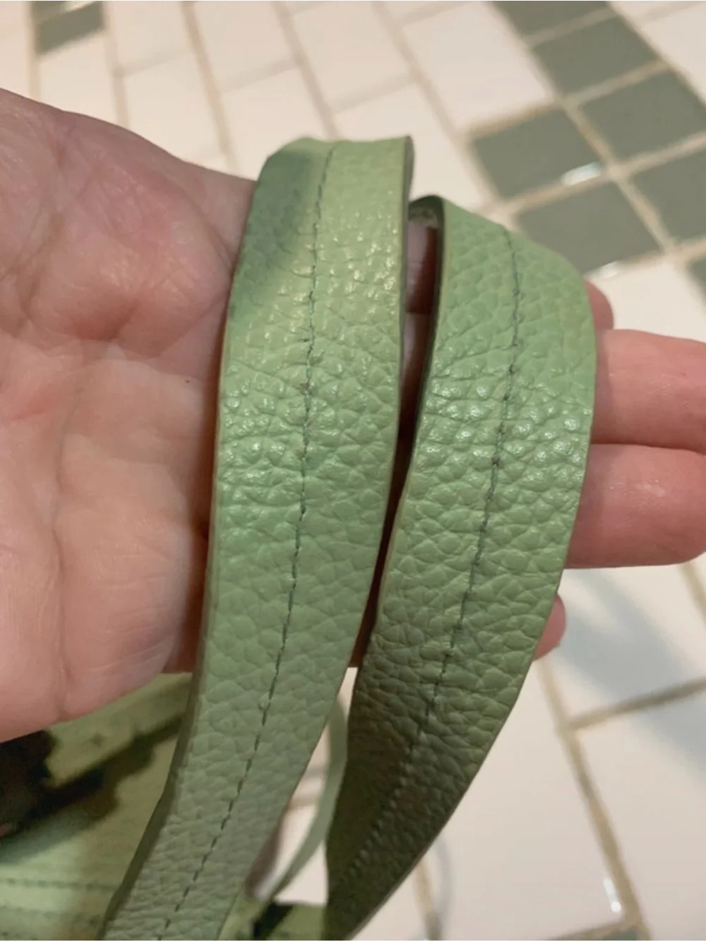Botkier Mint Green Leather Tote with Wristlet - Picture 2 of 7
